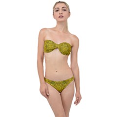 Sunshine Feathers And Fauna Ornate Classic Bandeau Bikini Set by pepitasart