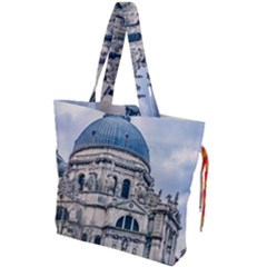 Santa Maria Della Salute Church, Venice, Italy Drawstring Tote Bag by dflcprintsclothing