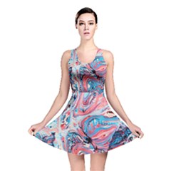 Marbled  Reversible Skater Dress