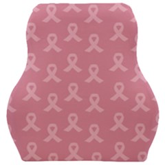 Pink Ribbon - Breast Cancer Awareness Month Car Seat Velour Cushion  by Valentinaart