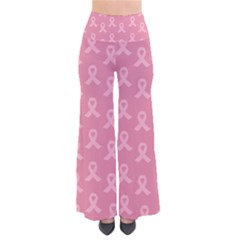 Pink Ribbon - Breast Cancer Awareness Month So Vintage Palazzo Pants by Valentinaart