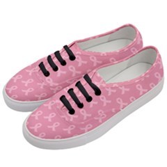 Pink Ribbon - Breast Cancer Awareness Month Women s Classic Low Top Sneakers by Valentinaart