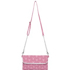 Pink Ribbon - Breast Cancer Awareness Month Mini Crossbody Handbag by Valentinaart