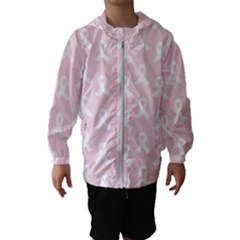 Pink Ribbon - Breast Cancer Awareness Month Hooded Windbreaker (kids) by Valentinaart