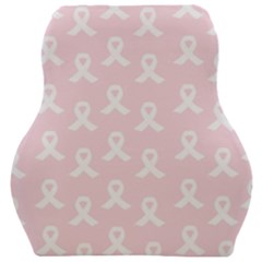 Pink Ribbon - Breast Cancer Awareness Month Car Seat Velour Cushion  by Valentinaart