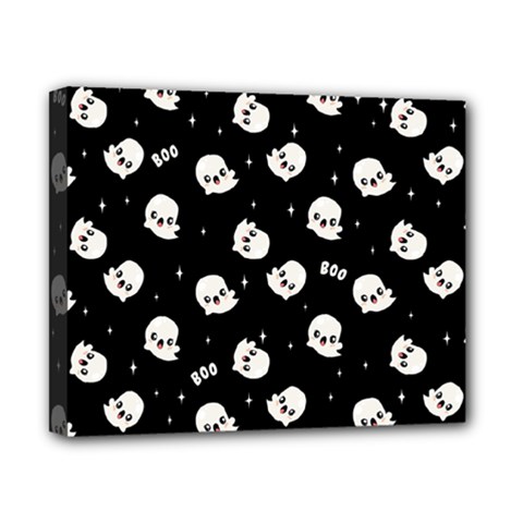 Cute Kawaii Ghost Pattern Canvas 10  X 8  (stretched) by Valentinaart
