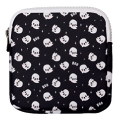 Cute Kawaii Ghost Pattern Mini Square Pouch by Valentinaart