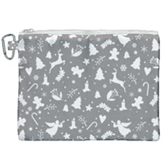 Christmas Pattern Canvas Cosmetic Bag (xxl) by Valentinaart