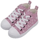 Christmas pattern Kid s Mid-Top Canvas Sneakers View2