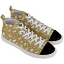 Christmas pattern Men s Mid-Top Canvas Sneakers View3