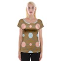 Planets Planet Around Rounds Cap Sleeve Top View1