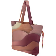 Autumn Copper Gradients Copyspace Drawstring Tote Bag