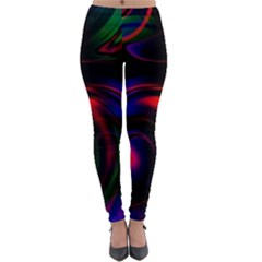 Swirl Background Design Colorful Lightweight Velour Leggings