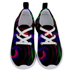 Swirl Background Design Colorful Running Shoes by Sapixe