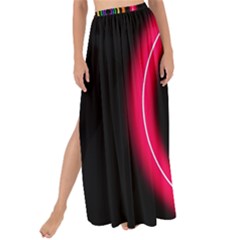 Neon Light Abstract Pattern Lines Maxi Chiffon Tie-up Sarong