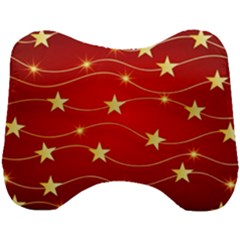 Stars Background Christmas Decoration Head Support Cushion by Sapixe