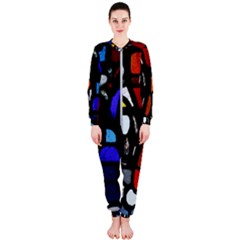 Art Bright Lead Glass Pattern Onepiece Jumpsuit (ladies)  by Sapixe