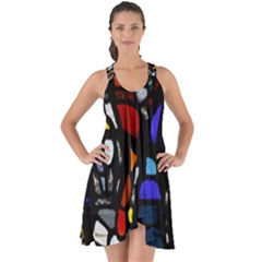 Art Bright Lead Glass Pattern Show Some Back Chiffon Dress by Sapixe