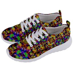 Color Mosaic Background Wall Men s Lightweight Sports Shoes by Sapixe