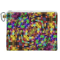 Color Mosaic Background Wall Canvas Cosmetic Bag (xxl) by Sapixe
