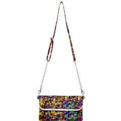 Color Mosaic Background Wall Mini Crossbody Handbag