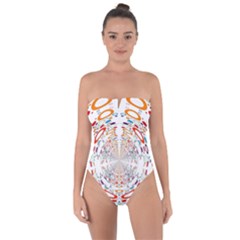 Wallpaper Pattern Colorful Color Tie Back One Piece Swimsuit