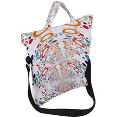 Wallpaper Pattern Colorful Color Fold Over Handle Tote Bag