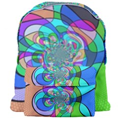 Retro Wave Background Pattern Giant Full Print Backpack by Sapixe