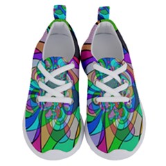 Retro Wave Background Pattern Running Shoes by Sapixe