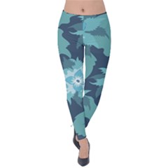 Graphic Design Wallpaper Abstract Velvet Leggings