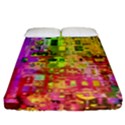 Color Abstract Artifact Pixel Fitted Sheet (California King Size) View1