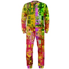 Color Abstract Artifact Pixel Onepiece Jumpsuit (men)  by Sapixe