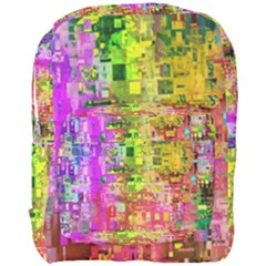 Color Abstract Artifact Pixel Full Print Backpack