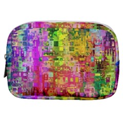 Color Abstract Artifact Pixel Make Up Pouch (small) by Sapixe