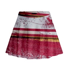 Boat Chipped Close Up Damaged Mini Flare Skirt by Sapixe