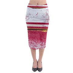 Boat Chipped Close Up Damaged Midi Pencil Skirt by Sapixe
