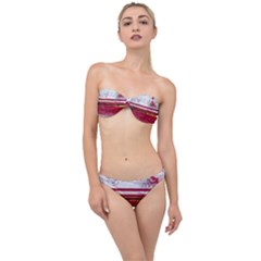 Boat Chipped Close Up Damaged Classic Bandeau Bikini Set