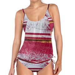 Boat Chipped Close Up Damaged Tankini Set