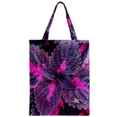 Beefsteak Plant Perilla Frutescens Zipper Classic Tote Bag by Sapixe