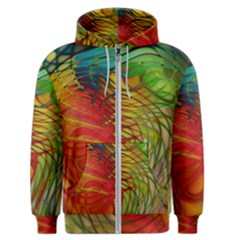 Texture Art Color Pattern Men s Zipper Hoodie