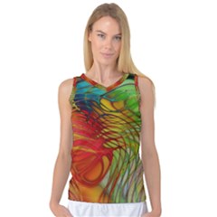 Texture Art Color Pattern Women s Basketball Tank Top