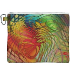 Texture Art Color Pattern Canvas Cosmetic Bag (xxxl)