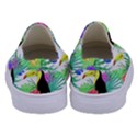 Leaves Tropical Nature Green Plant Kids  Canvas Slip Ons View4