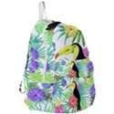 Leaves Tropical Nature Green Plant Foldable Lightweight Backpack View3