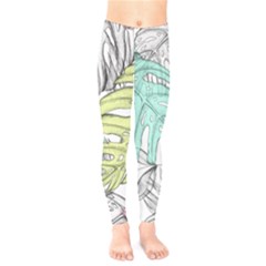 Leaves Tropical Nature Plant Kids  Legging