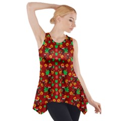 Christmas Time With Santas Helpers Side Drop Tank Tunic