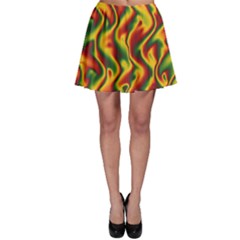 Reggae Smoky Waves  Skater Skirt by Seashineswimwear