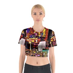 Painted House Cotton Crop Top by MRTACPANS