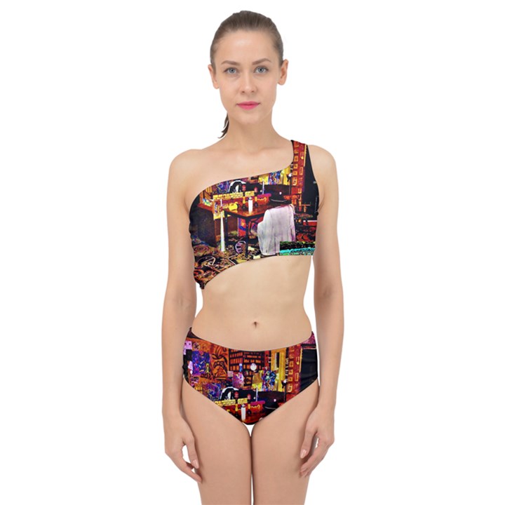 PAINTED HOUSE Spliced Up Two Piece Swimsuit
