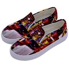 Painted House Kids  Canvas Slip Ons by MRTACPANS